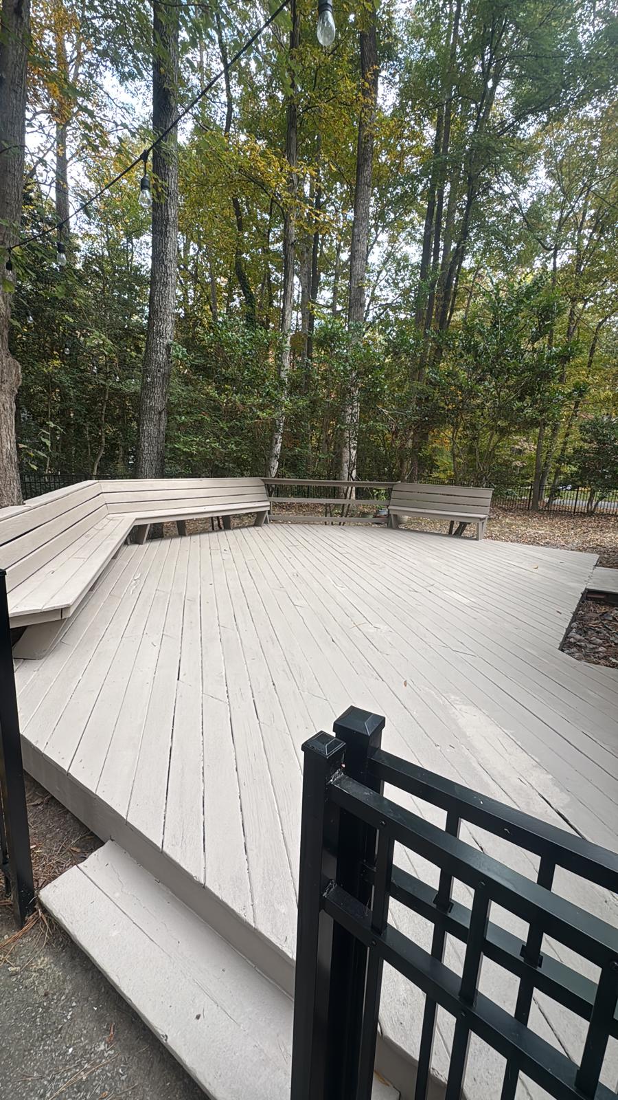 Completed deck restoration project in Short Pump Virginia